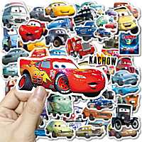 hot【DT】 10/50Pcs Cartoon Moive Cars Stickers Lightning Mcqueen Decal Laptop Graffiti Fridge Anime Kid