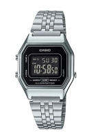 Casio Standard นาฬิกาข้อมือผู้หญิง สายสแตนเลส รุ่น LA680,LA680WA,LA680WA-1B (CMG) - สีเงิน