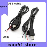 ixoo61 store 2pin 4pin Mini USB Male Jack Power Cable 5Pin DIY Charging Data Transmission Connector Welding 1m Wire repair 2 4 Core charger