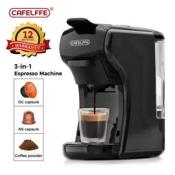  HIBREW Portable 3-in-1 Multi-Function Electric Espresso Maker  for Vehicle, Travel Compatible with Nes* Original Pod, DG* Pod, Ground  Coffee (Premium Model): Home & Kitchen