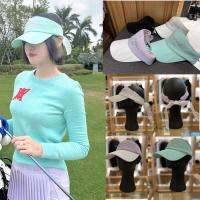 ♞❀ Ladies Golf Ball Cap Rabbit Hat 23 New Spring and Summer Womens Wordmark Bowknot Sunscreen Capless Hat