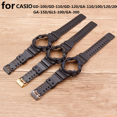 Watch Accessories Rubber Resin Watch Strap Case for Casio GA-110 100 120 GD-100 120 Men Womens Watch Strap