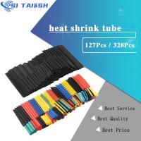 127Pcs / 328Pcs Car Electrical Cable Tube kits Heat Shrink Tube Tubing Wrap Sleeve Assorted 8 Sizes Mixed Color Cable Management