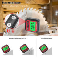 【ขายใหญ่ + คุณภาพสูง】ไม้โปรแทรกเตอร์ระดับดิจิตอล4*90 ° Inclinometer Base Digital Angle Gauge With Backlights Level Tester Measuring Tools ใหม่