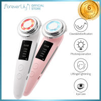 foreverlily เครื่องนวดหน้า เครื่องนวดยกกระชับใบหน้า LED คืนความอ่อนเยาว์ การบำบัด[GD]