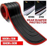 【CW】Universal 104*9cm 90*7cm Car Trunk Door Sill Plate Protector Rear Bumper Guard Rubber Mouldings Pad Trim Cover Strip Car Styling