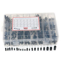 500PCS Electrolytic Capacitor Assortment Box Kit 0.1UF-1000UF 16V-50V 24 Values