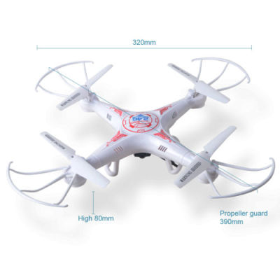 Remote Control Quadcopter DM005 RC Drone 2.4Ghz 4CH Gyro Explorers with 0.3MP Wifi Camera, 3D Eversion Throwing Flight Function โดรน4ใบพัด บังคับวิทยุ (สีขาว)