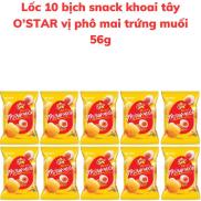 Bánh snack khoai tây O STAR vị phô mai trứng muối bịch 56g