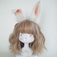 Spot parcel post【 Meow Three Hand-Made Animal Ears 】lolita Rabbit Ears Headband Barrettes Dual-Use Furui Control Pink Cat Ear cos