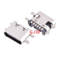 5PCS 6 Pin SMT Socket Connector Micro USB Type C 3.1 Female Placement SMD For PCB Design DIY High Current Charging Port Jack