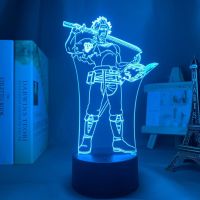 Anime Led Light Black Clover Yami Sukehiro Nightlight for Bedroom Decor Nightlight Manga Birthday Gift Room Led Night Lamp 3d Ceiling Lights