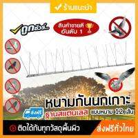 หนามกันนกเกาะแบบเส้น รุ่นฐาน Stainless อุปกรณ์ไล่นก สำหรับผู้มีปัญหานกมากวนใจ หนามกันนก กันนก ไล่นก เห็นผล ของแท้ 100% มีเก็บเงินปลาย