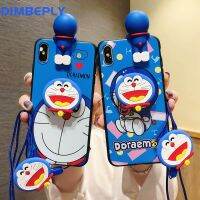 DIMBEPLYเคสโทรศัพท์สำหรับVivo Y20 Y20i Y12s  Y12A Y11 Y12 Y15 Y17 Y19กรณีY91Cเคสทีพียูโดราเอมอนการ์ตูนVivo Y91 Y93 Y95ซิลิคอนSoftcaseกับยึด + สายคล้องคอ