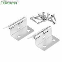 ◑ bowarepro Kitchen Cabinet Door Folded Hinges Furniture Accessories 5 Holes Drawer Hinges for Jewelry Boxes Furniture Fittings x2