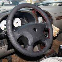 【YF】 Shining wheat Hand-stitched Black Leather Steering Wheel Cover for Citroen Elysee c-elysee Xsara Picasso