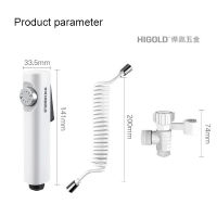 2020 Youpin HIGOLD Handheld Spray Toilet Pressurized Flusher Strong Flushing 2M escopic Tube Handheld Bidet Sprayer