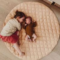 Children Infants Playing Mat Pure Color Cotton Soft Crawling Floor Pad for Kids 115cm45.27in Baby Playroom Decor