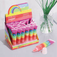 Rainbows lipgloss ลิปสติกเจลลี่สายรุ้งประดับเลื่อม ลิปสติกแสนอร่อย ลิปกลอสเคลือบเงา