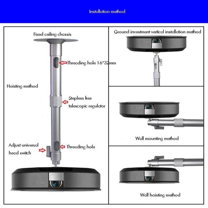 new-กล้องรักษาความปลอดภัยแบบปรับได้-metal-wall-mount-indoor-outdoor-aluminium-alloy-camera-mount-for-surveillance-camera-projector