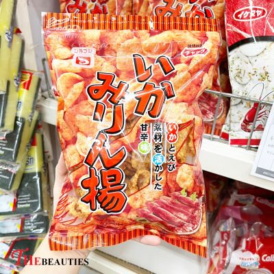 ❤️พร้อมส่ง❤️  Shirafuji Seika Mirin-Fried Squid Snacks 77g. 🥓   🇯🇵  ขนมญี่ปุ่น 🇯🇵   ขนม ข้าวเกรียบญี่ปุ่น ข้าวเกรียบกุ้ง  รสปลาหมึก มันฝรั่งทอด 🔥🔥🔥