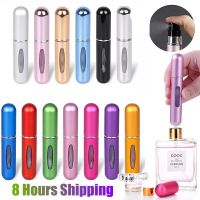 ℡ 5ml Perfume Refill Bottle Portable Mini Refillable Spray Jar Scent Pump Empty Cosmetic Containers Atomizer for Travel Tool Hot