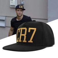 New Cristiano Ronaldo CR7 Black Baseball Caps Hip Hop Snapback Hat Flat Brim Hats Adjustable Summer Sun Hats For Men Women