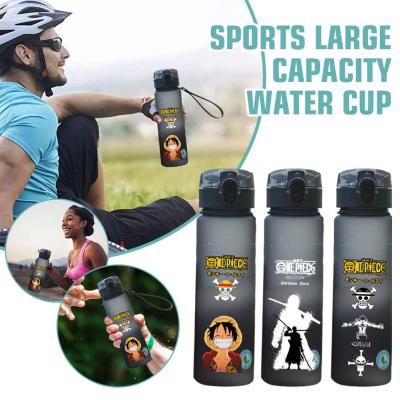 One Piece Sports Water Cup 550ml Luffy Sauron Large-Capacity Bottle Plastic Water P9X1