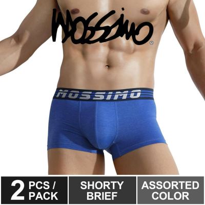 Mossimo กางเกงชั้นใน ผ้าไมโครไฟเบอร์ สแปนเด็กซ์ คละสี สําหรับผู้ชาย 2 ชิ้น MUD0038S rhh