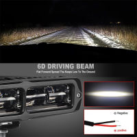 6Inch Lens Car Lamp LED Work Light Bar Offroad Barra 6D 12V 6000K Driving Running Lights For Niva Lada 4x4 Uaz A Motorcycle