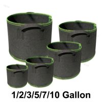 1 3 5 10 gal gallon vegetable plant flower fabric potato grow pots nursery bags for tree jardim planter growing supplies tool YB1TH