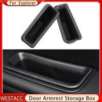 1Pair ABS Car Door Handle Boxes Case Door Armrest Storage Box for Ford Explorer 2011 2012 2013 2014 2015 Holder Accessories