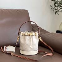 2023 toryburchˉNew Jacquard Water Bucket Bag Single Shoulder Crossbody Bag Fashionable High Grade Womens Bag