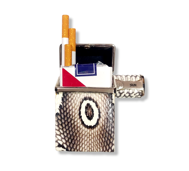 pandora-thai-กล่องซองบุหรี-หนังงู-เห่า-แท้-100-genuine-leather-กล่องใส่บุหรีหุ้มด้วยหนังงูเเท้-กระเป๋าหนังงู-สินค้าคุณภาพ-ลวดลายธรรมชาติ