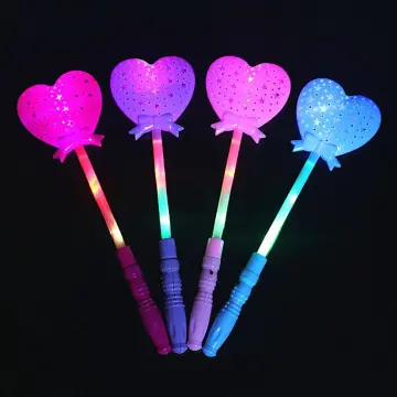 Led Glow Stick Heart Star Shape Luminous Concert Cheering Tube Party Light  Stick