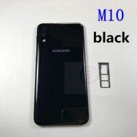 Samsung Galaxy ฝาหลัง M30 M20 M10บานประตูด้านหลังตัวเรือนพลาสติก M305พร้อมที่ใส่ซิมซิมการ์ดเลนส์กล้องถ่ายรูป