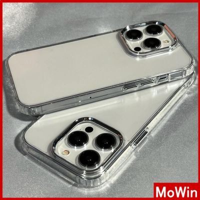 ✆ Mowin - เข้ากันได้สำหรับ เคสไอโฟน เคสไอโฟน11 เคส สำหรับเคส iPhone หรูหราชุบเลนส์เคสนิ่ม ป้องกันกล้องเคสใส เรียบง่าย เข้ากันได้กับ