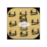 40 Pcs 34-44ไวโอลิน Fiddle Fine BLACK TUNER Fiddle String Adjuster อุปกรณ์เสริม Parts