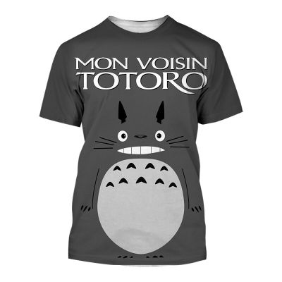 ฤดูร้อนอะนิเมะเพื่อนบ้านของฉัน Totoro 3D พิมพ์เสื้อยืด Streetwear ผู้ชายผู้หญิงสบายๆแฟชั่นขนาดใหญ่ T เสื้อเด็ก Tees Tops เสื้อผ้า
