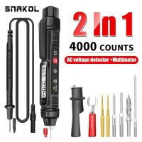 ZZOOI SNAKOL Smart Pen Multimeter True-RMS Digital DC AC Voltmeter Live Wire Tester Resistance Diode Capacitance Continue Hz Detector