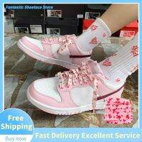 New Heart Love Rose Flower Shoelaces Print Flat Sneakers AF1 Shoelace Women High Canvas Shoe Laces Decorative Buckle Gifts