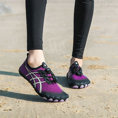 รองเท้าผ้าใบน้ำหนักเบาสำหรับผู้ชาย,แห้งเร็วกันลื่นระบายอากาศได้ดีรองเท้าแตะชายหาดเดินป่ากลางแจ้งใส่สบาย