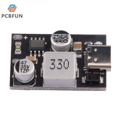 pcbfun โมดูลชาร์จเร็วชนิด C 20W PD3.0 PPS QC3.0 SCP ชาร์จเร็ว5V 3.5A/9V 2.2A/12V 1.65A การป้องกันการลัดวงจรไฟฟ้ากระแสเกิน