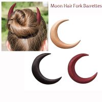 【CW】 Crescent Shaped Hair Clip Forks Ramadan Barrettes Fashion Hairpin Accessories