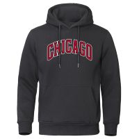 Chicago Basketball Uniform Printed Mens Hoody Fashion Pullover Sweatshirt Casual Pocket Warm Hoodies Loose Oversized Man Clothes Size XS-4XL