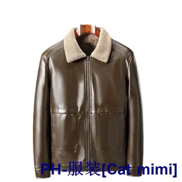 Men Faux Fur Collar Jacket Denim Coat Jean Detachable Preppy Style Loose  Winter | eBay