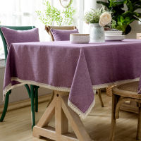 （HOT) ผ้าปูโต๊ะผ้าฝ้ายและผ้าลินินสำหรับร้านอาหารของโรงแรมผ้าปูโต๊ะลูกไม้ ins ผ้าปูโต๊ะผ้าปูโต๊ะผ้าปูโต๊ะน้ำชา