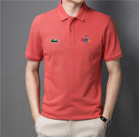 Men 100% Cotton Casual Trendy Embroidery Short Sleeve Polo Shirts