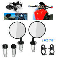 Moaoto 7/8  Pair Universal motorbike Bar end กระจกมองหลังรถจักรยานยนต์/จักรยานสีดำ