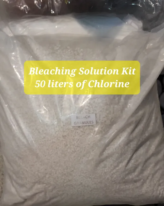 50 LITERS CHLORINE BLEACH DISINFECTANTS , DIY KIT LIQUID CHLORINE FOR